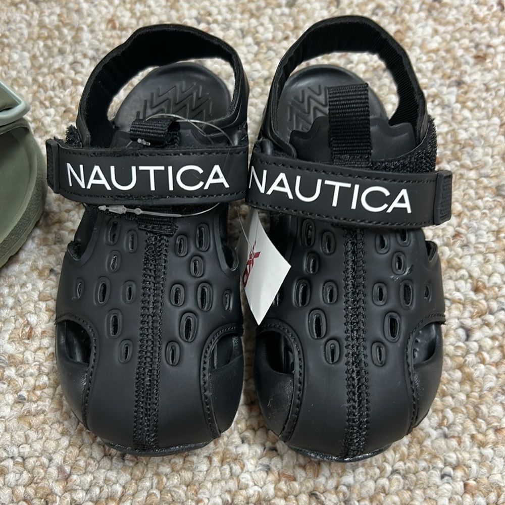 NWT Toddler Boys Nautica Velcro Beach Sandals Size 7